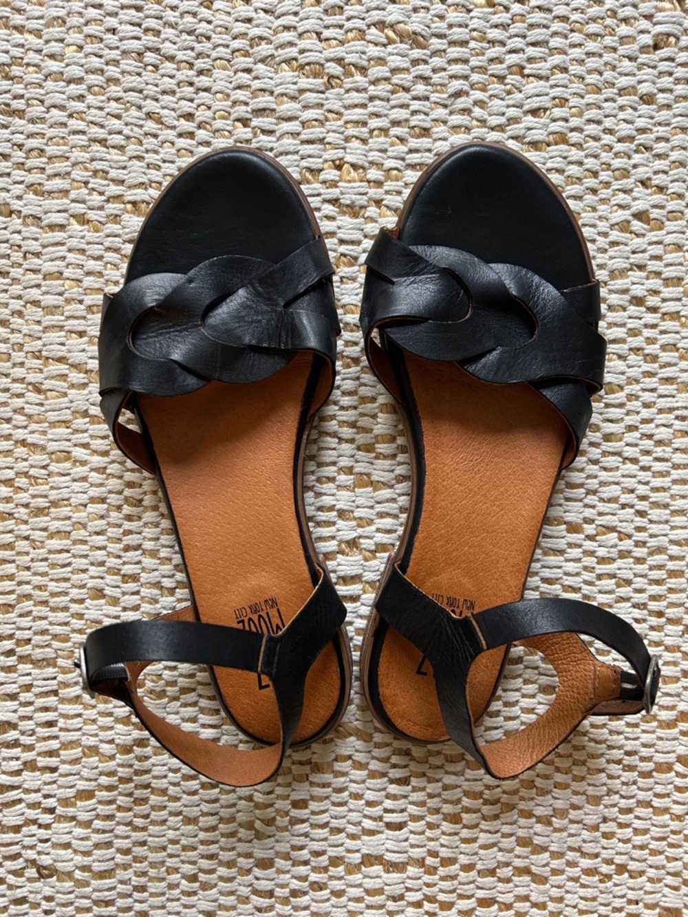 Miz Mooz black leather sandals
